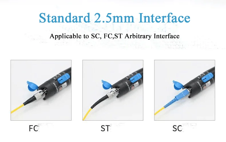 Visual Fault Locator 50mw fiber checker 5mW 10mW 20mW 30mW Visual Locator Fiber 50mw Ftth Optic Tool Kit