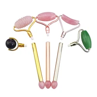 

2019 New arrival face jade roller massager with 5 in 1 heads