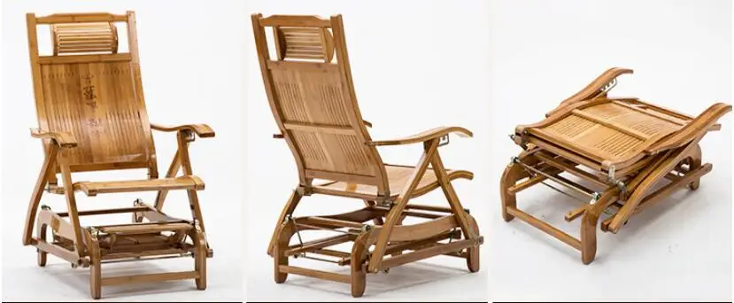 
Recreational adult nap folding household bamboo chair/reclining chair/rocking chair 