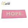 3D Brand Name Logo Embossed Soft Rubber Silicone Patch custom pvc label