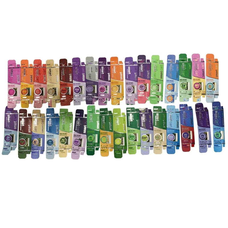 

2019 hot selling empty cbd smart cart vape cartridge packaging, Green