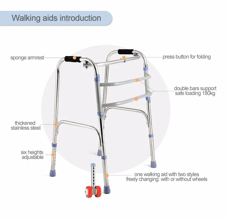 Durable height adjustable orthopedic knee walker on sale (4).jpg