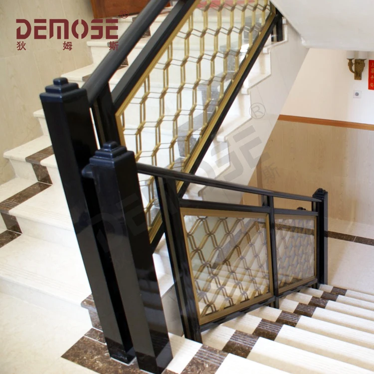 Simple Wrought Iron Interior Stair Railing Design - Buy ...