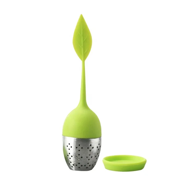 

Silicone Tea Infuser Handle Stainless Steel Strainer Tea Infuser For Steeping Loose Leaf Tea, Any pantone color