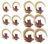 Acrylic Tribal OWL Tapers Hangers Tapers Solid Black Tribal Body Jewelry