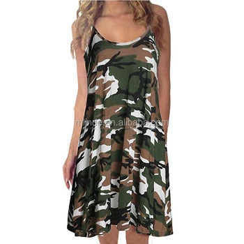 sexy camouflage dress