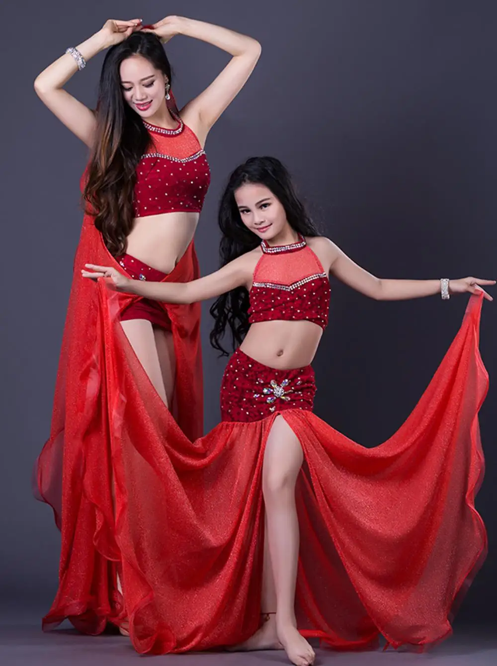 
QC2852 RT218 Wuchieal Mother and Daughter Dance Costumes 