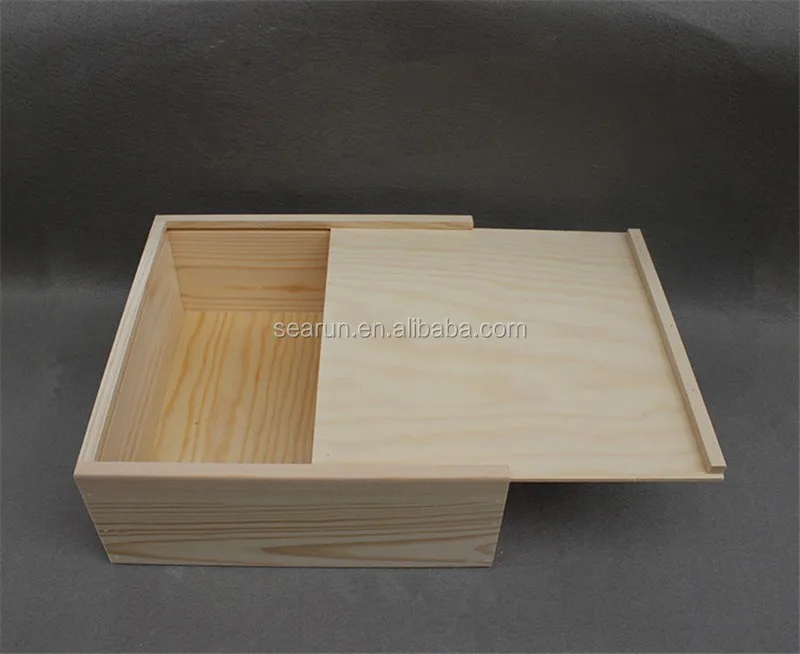 wooden box with sliding lid01