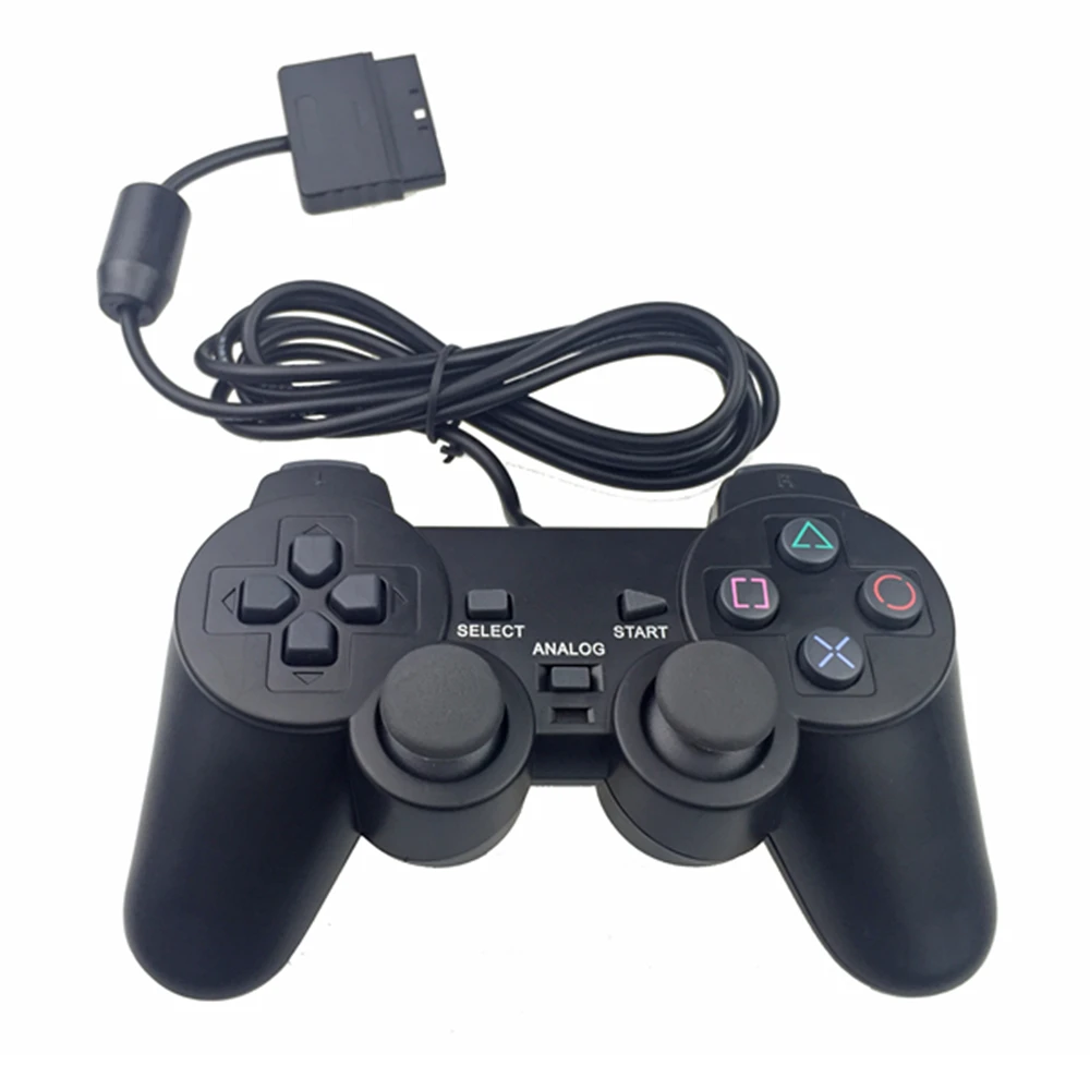 

OEM gamepad for ps2 wired joypads PlayStation2 joystick gaming controller, Black