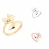 Korean Fashion Hot Selling Gold/ Silver Plate Fox Ring For Lovers