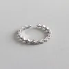 unique rhombus shaped 925 Sterling Silver Jewelry opening Rings For women 2019