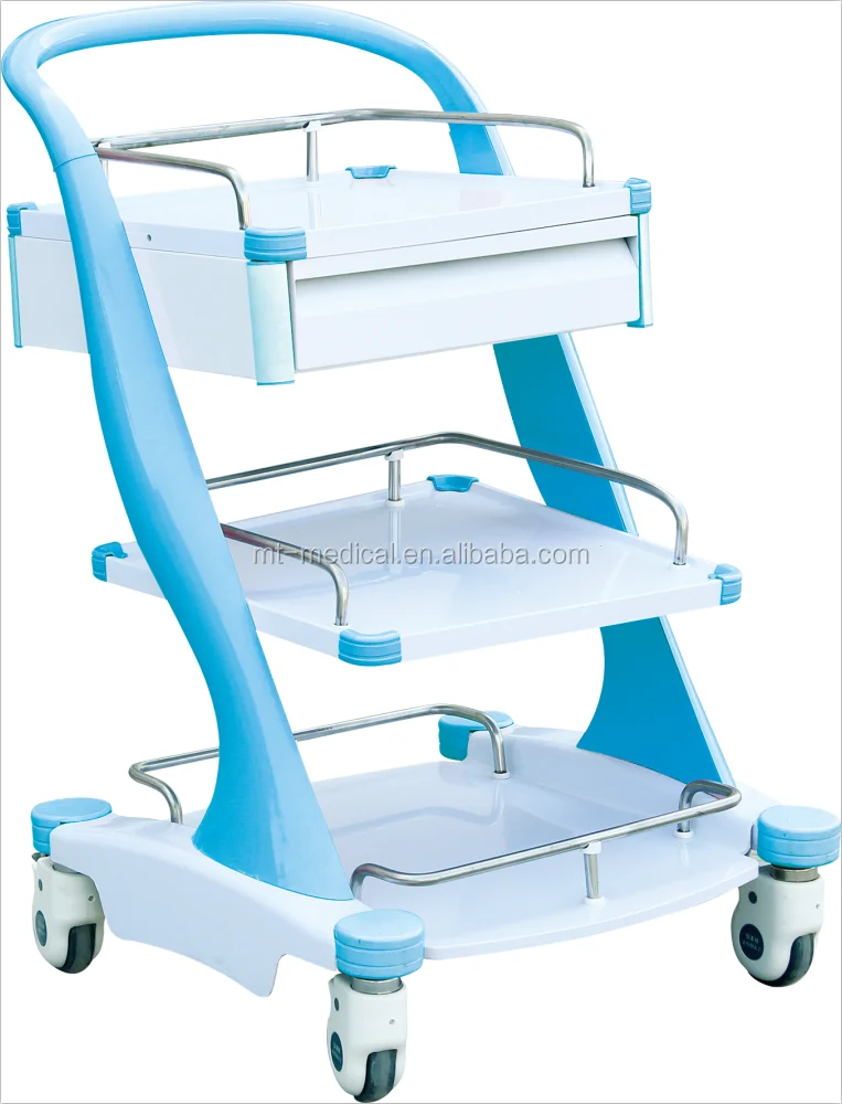 Mobile plastic treatment trolley
