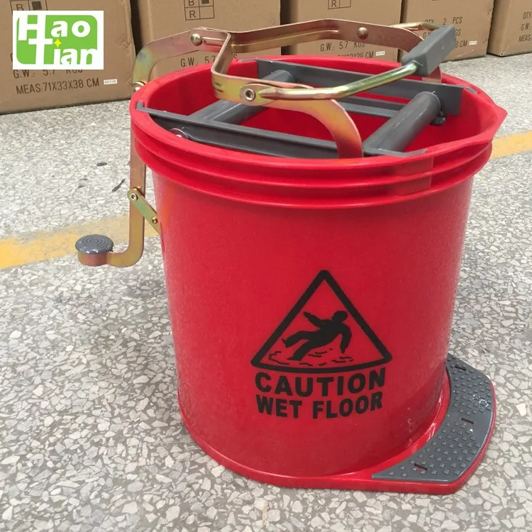 Wholesale Bucket Mop Wringer Trolley B036 15l Round Mop Wringer Bucket