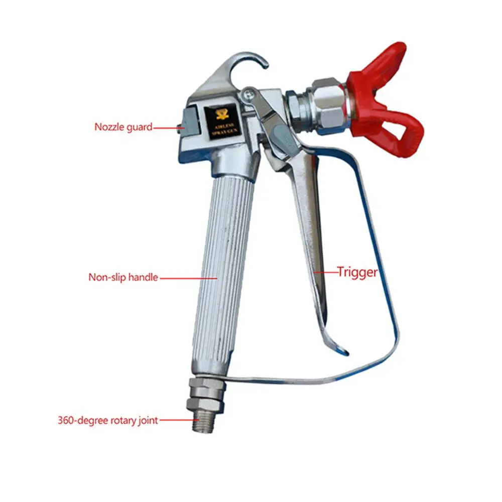 
High Pressure Airless Paint Spray Gun Airless Spray Parts Airless Spray Equipment Hand Paint Sprayer Latex Paint Gun PG-1314 