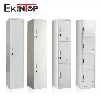 Ekintop Tall Thin Single Door Narrow Metal Mobile Equipment 5 A3