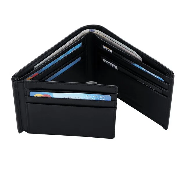 

China wholesale custom-made real genuine leather rfid blocking protected wallet