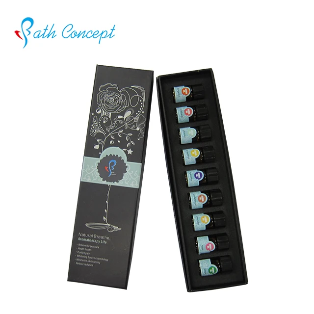 

9 Essential Oil Set 100% Pure Essential Oil Gift Set Private Label, Transparent