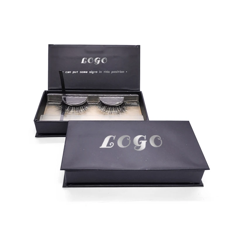 

SY wholesale free sample empty black eyelash box