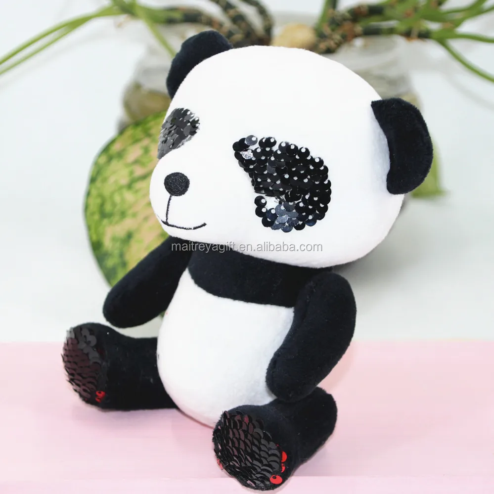 Lucu Kartun Boneka Mewah Mainan Panda Kepala Besar Dan Besar