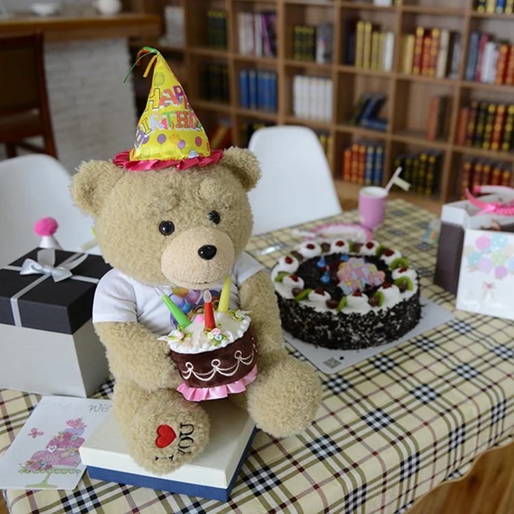 promotional happy birthday teddy bear with| Alibaba.com