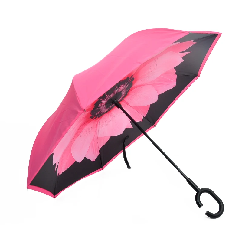 

Custom Upside-Down C Hands Free Double Layer Reserve Umbrella