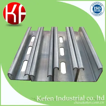 Hot Dip Galvanized Steel Slotted Channels With 41*41,41*21 - Buy Steel ...