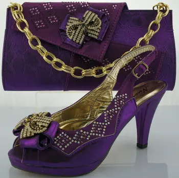 Purple Matching Shoes  And Bags For Lady Sb810 Buy 