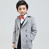 Guangzhou Supplier 3 Piece Grey Suits Boys Formal Winter Coat