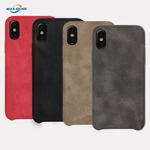 Maxshine PU Leather Shockproof Phone Case iPhone X XR XS Max