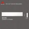 Painted PU coving polyurethane cornice white primed foam cornice windows decoration