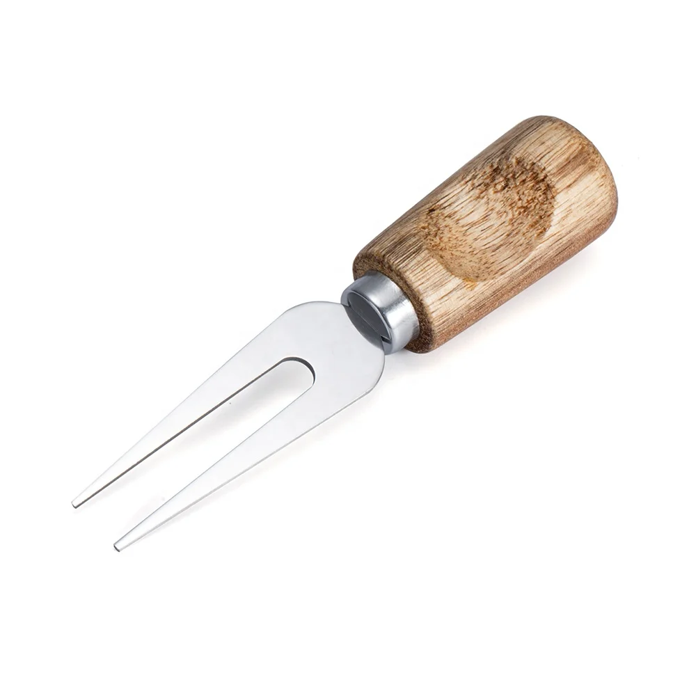 
2020 whole sale custom cheese knife promotion Stainless Steel Cheese Knife set with wood Handle 