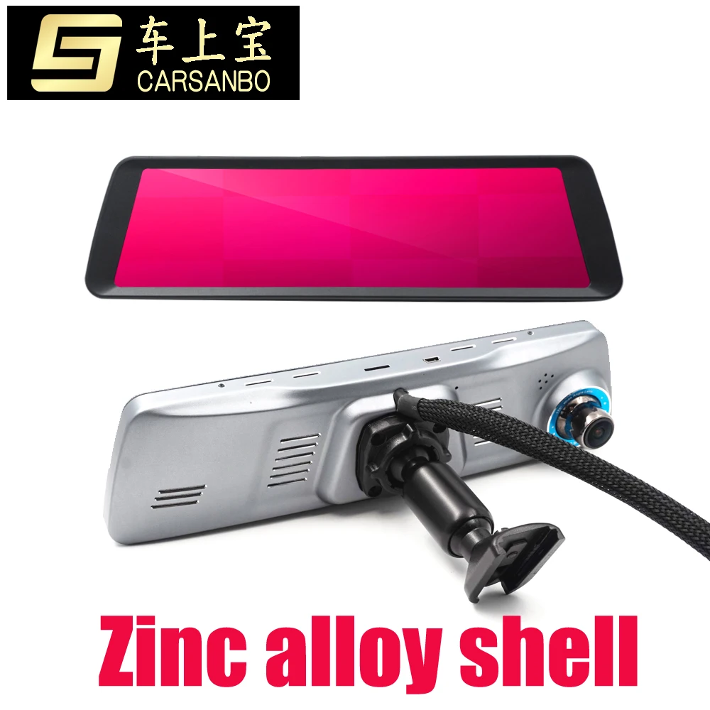 9.88inch 128g Full Screen Oem Mirror With Dual Dvr Camera(dual 1080p