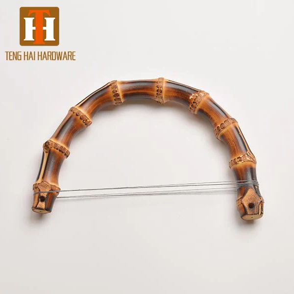 

Wholesale handbag handle bamboo handle for jute bag, Customized