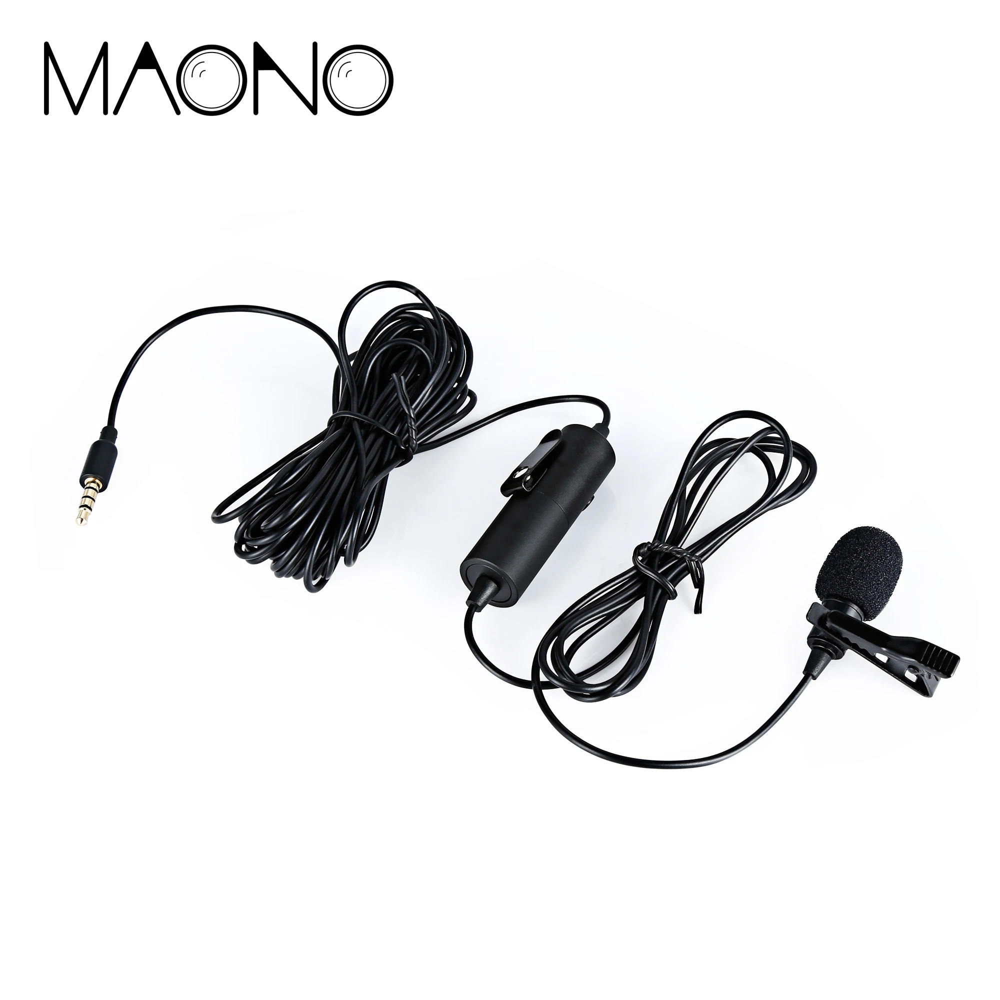 

OEM high sensitivity clip on best lavalier mic, Black