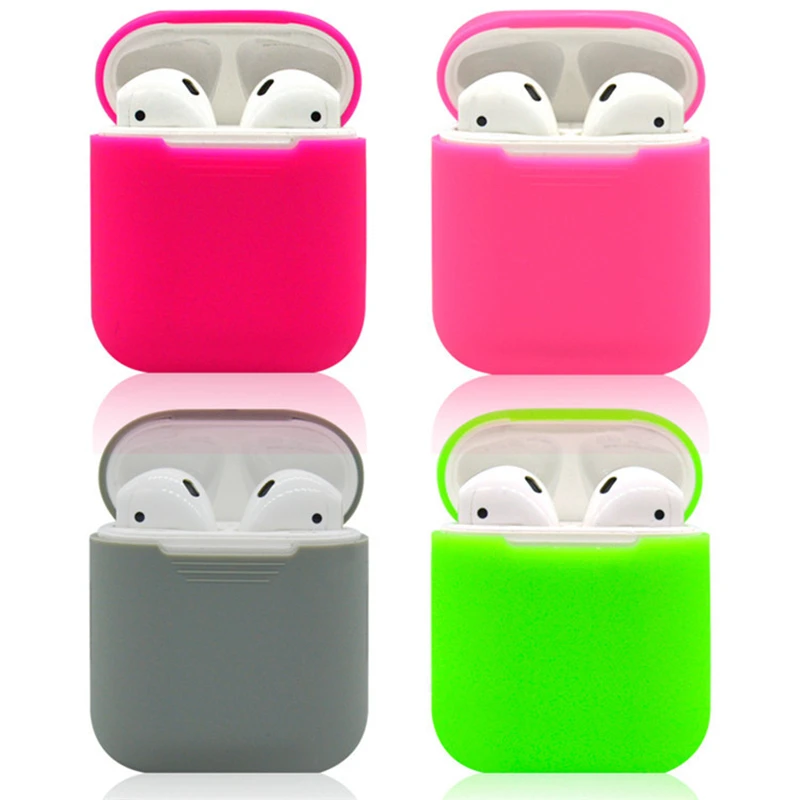 For AirPod Silicone Shock Proof Protector Sleeve For Apple AirPod Case Skin Cover True Wireless Earphone box accessories
