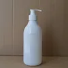 customize high end 200ml PET plastic empty cosmetic hair shampoo baby body lotion bath cream packaging bottle with pump sprayer