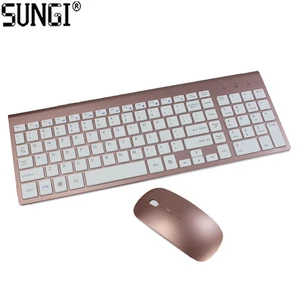 Wireless Silent Keyboard Mouse Combo Number Pad