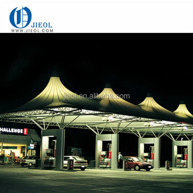 
High quality shopping mall PTFE, PVDF tensile membrane roof 