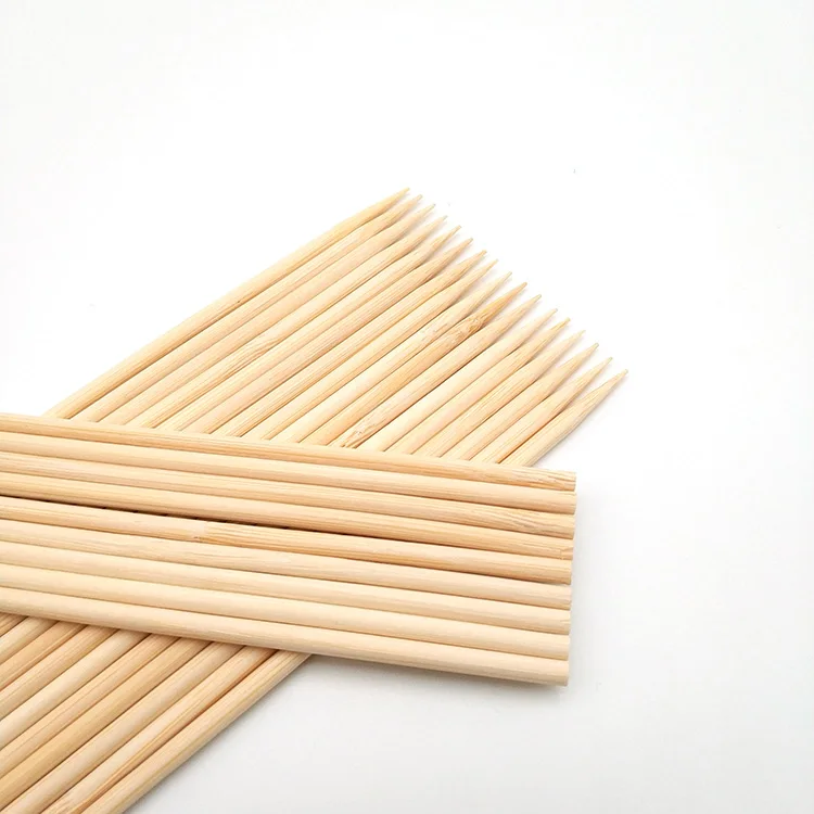 
Natural meat skewers bbq wholesale cheap price hot-sale Thin bamboo sticks 