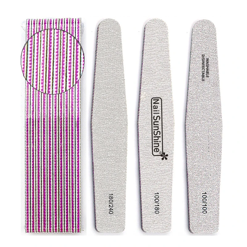 

High Quality Thick Drop-shaped Zebra Nail File Personalized Wholesale Nail File, Zebra gray