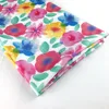Popular Customized Border Print Floral Lycra Ankara Wax Print Fabric