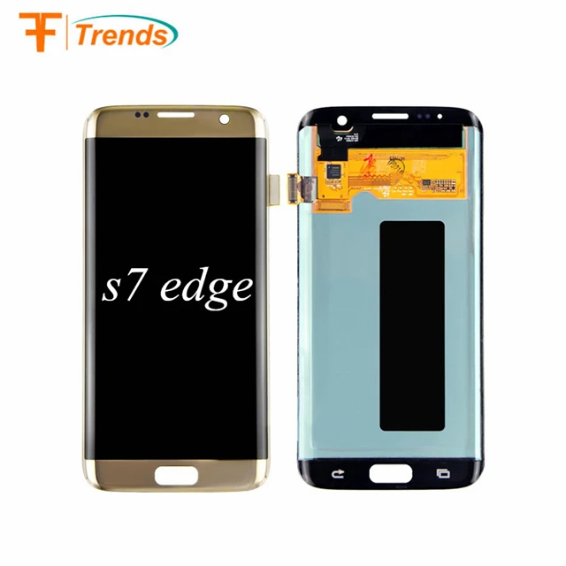 

lcd For Samsung Galaxy S7 Edge G935A G935V G935P G935T G935F Screen Replacement, Black;white;gold