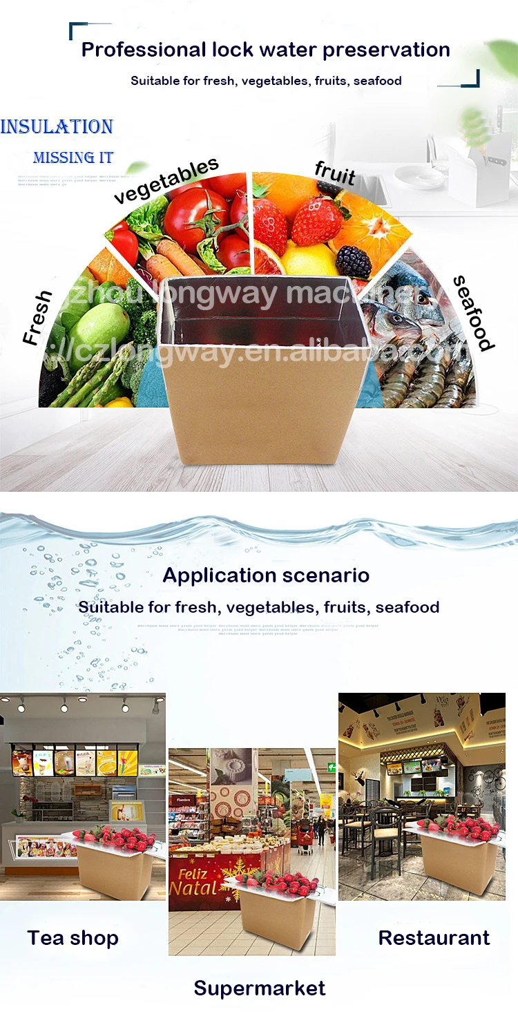 Fresh Food Packing Box Insulated Carton/aluminum Foil Foam Folding Foam