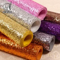 

wholesale wall home decoration grade 3 glitter wallpaper chunky glitter fabric sheet 3d glitter wallpaper