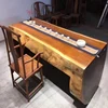 Factory direct sale dining room furniture wood table &amp tables with marble inlay