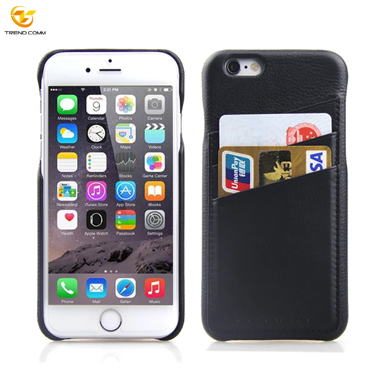 

for iphone 6 hard plastic back wallet leather card case, Multi