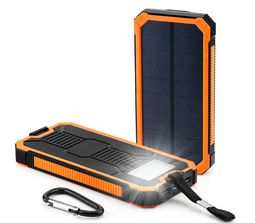 

100% Full Charging By Sunlight Waterproof Outdoor Travel Portable Solar Power Bank