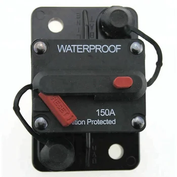 150 Amp Circuit Breaker With Manual Reset,12v- 48vdc,Waterproof (150a