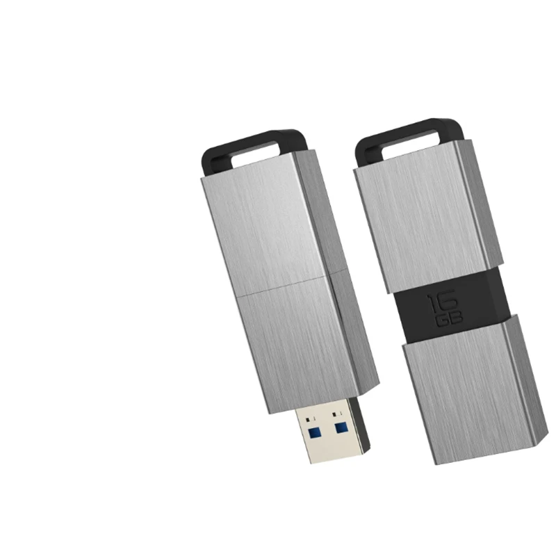

Best Price Push- and-Pull Metal Custom Logo 2.0 /3.0 USB Flash Drive 64GB, Beige, black