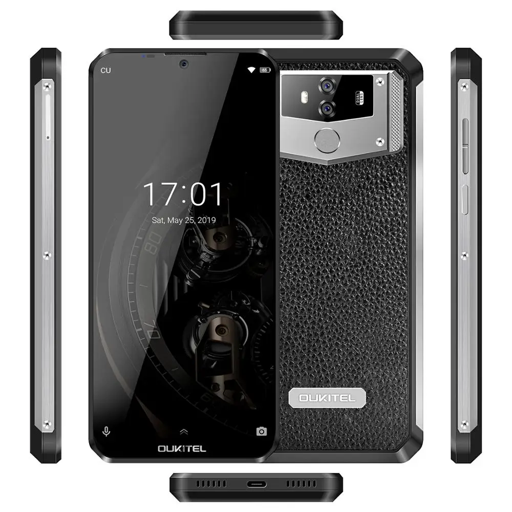 

Global version OUKITEL K12 6.3 inch MTK6765 Octa-core 6GB+64GB 10000mAh battery Android 9.0 5V/6A Quick Charge smartphone, Black